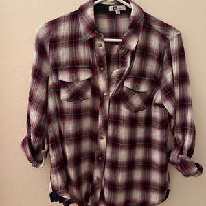 Kut From the Kloth Plaid Blouse